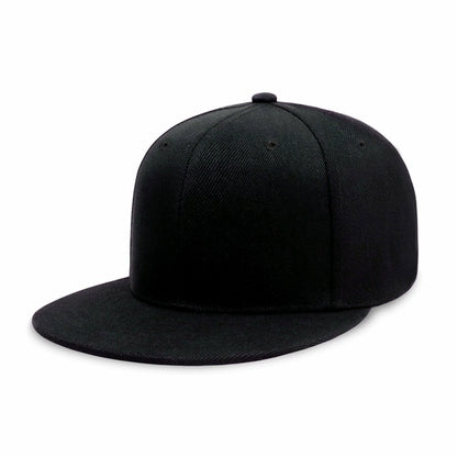 Crimson Hector classic flat bill snapback hat with adjustable fit and breathable polyester material, shown from a side view.