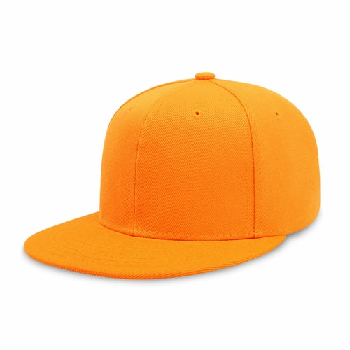 Crimson Hector Classic Flat Bill Snapback hat with adjustable polyester fit and breathable design, shown from a side view.