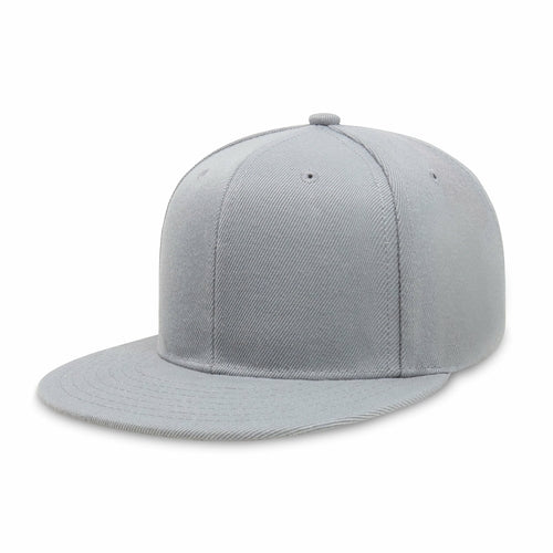 Crimson Hector classic flat bill snapback hat with adjustable polyester fit and breathable design, shown from side view.