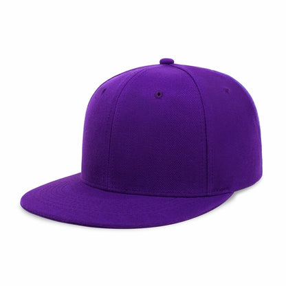 Crimson Hector classic flat bill snapback hat with adjustable polyester fit and breathable design, shown from side view.