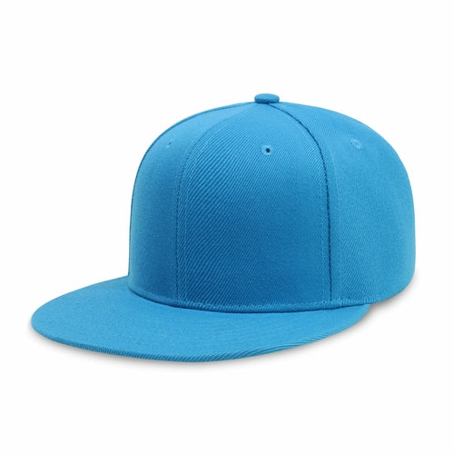 Crimson Hector classic flat bill snapback hat with adjustable polyester fit and breathable fabric, shown from the side view.