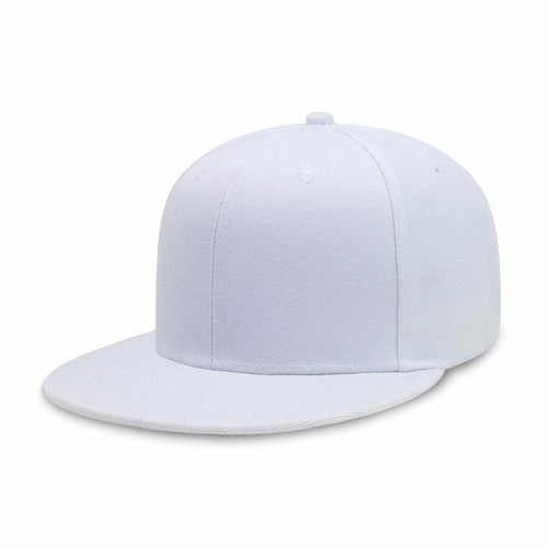 Crimson Hector classic flat bill snapback hat with adjustable fit and breathable polyester material, shown from the side view.