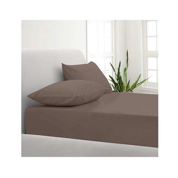 Park Avenue 1000TC cotton blend sheet set by Amethyst Hera, hotel-quality double bed linens in pewter color.