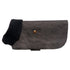 Salmon Oscar brown herringbone dog coat with a stylish pattern, designed for pet warmth and comfort.