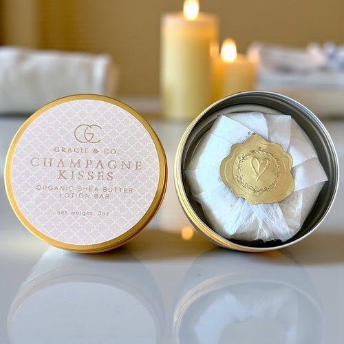 Emerald Tulsi Ultimate Moisture Shea Butter Lotion Bar for body care, showing a solid, creamy shea butter lotion bar on a neutral background.