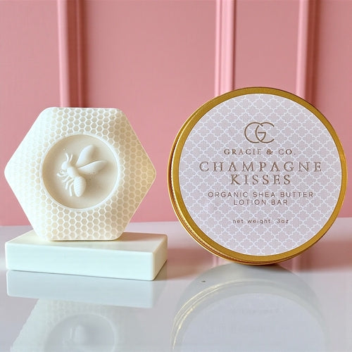 Emerald Tulsi Ultimate Moisture Shea Butter Lotion Bar for body care, showing a solid, creamy shea butter product on a neutral background.