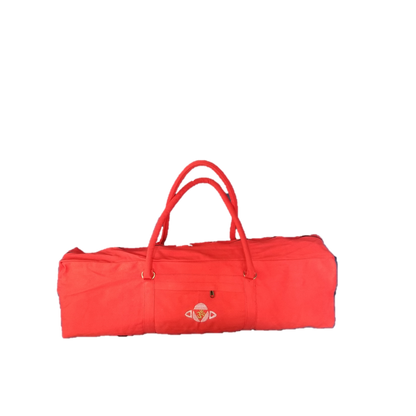 Alabaster Chakra Yoga Kit Bag for storing yoga mats and accessories, featuring a stylish design for sports and outdoor activities.