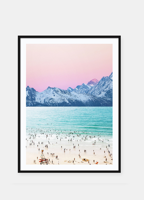 Scorpius Pink Sky 2 frame, a home decor piece with a vibrant pink sky design, perfect for adding color to your space.