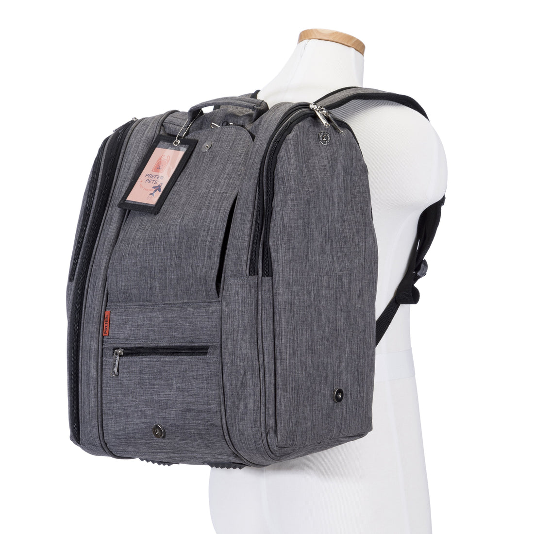 Pink Coconut 368 Adventure™ Pet Carrier Backpack showing breathable mesh sides and adjustable straps for comfortable pet travel.