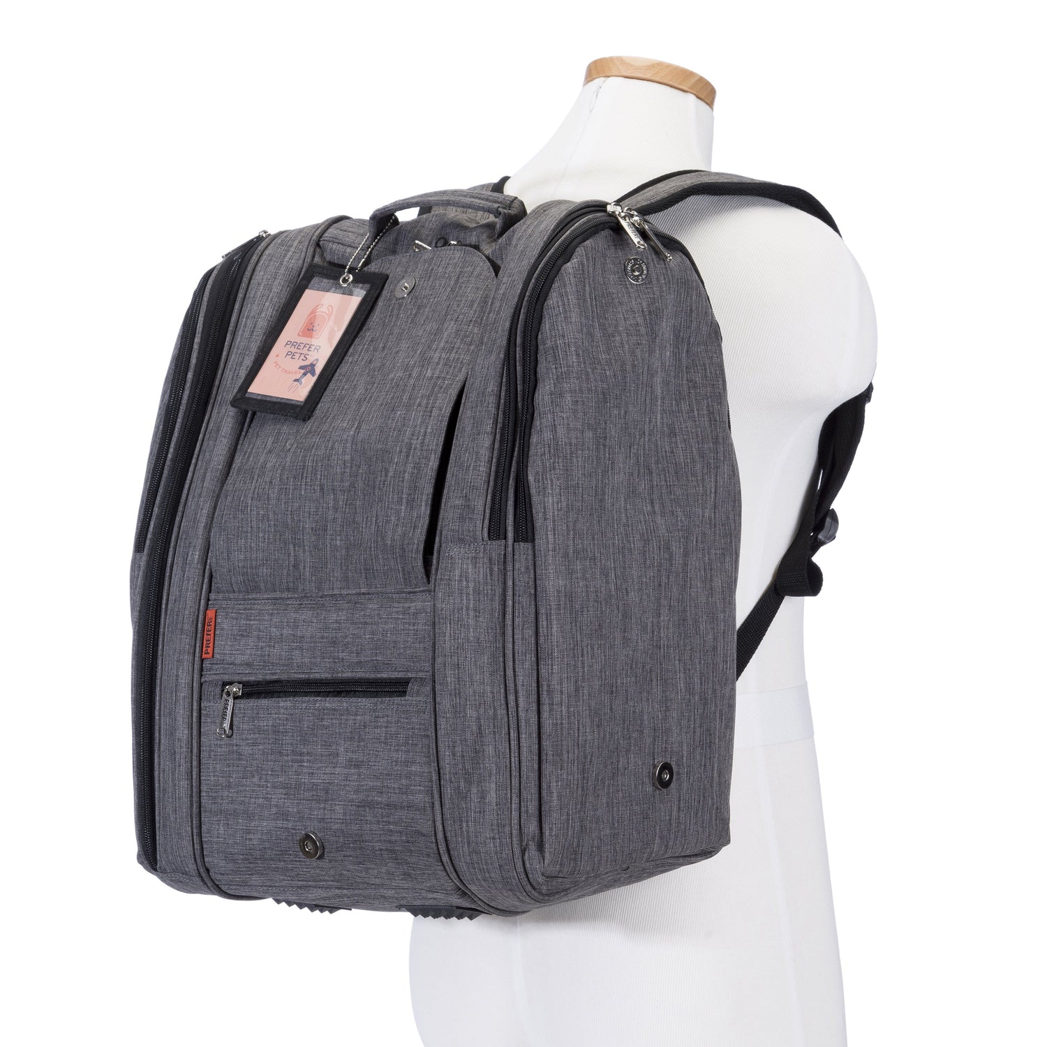 Pink Coconut 368 Adventure™ Pet Carrier Backpack showing breathable mesh sides and adjustable straps for comfortable pet travel.