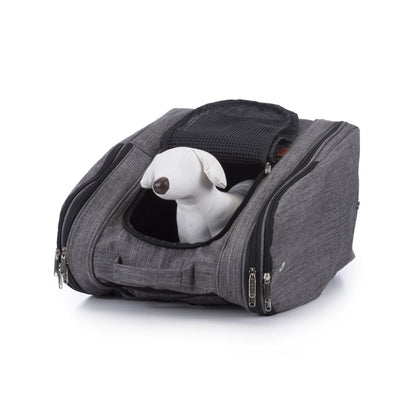 Pink Coconut 368 Adventure™ pet carrier backpack with mesh sides and adjustable straps, designed for comfortable pet transport.