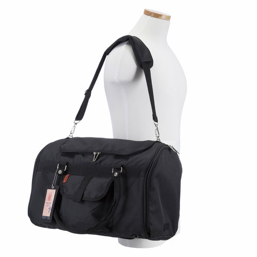 Pink Coconut 312 Hideaway™ Duffel pet carrier with mesh sides and adjustable straps for comfortable travel.