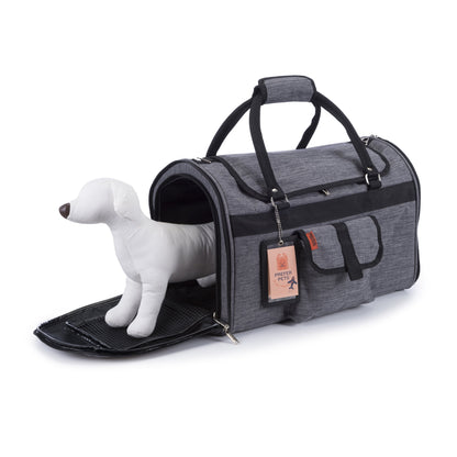 Pink Coconut 312 Hideaway™ Duffel pet carrier with mesh sides and shoulder strap for easy travel and comfort.