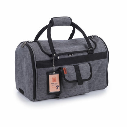 Pink Coconut 312 Hideaway™ Duffel pet carrier with breathable mesh sides and shoulder strap for easy travel.