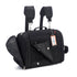 Pink Coconut 358 Hideaway™ Pet Carrier backpack in black, showing side and partial front view with mesh ventilation and carry handles.