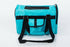Pink Coconut 566 Jet Carrier pet carrier in aqua, front view showing mesh sides and secure zipper for small pets.