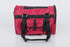 Pink Coconut 566 Jet Carrier pet carrier in burgundy, front view showing breathable mesh panels and secure zipper closure.