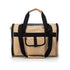 Pink Coconut 566 Jet Carrier pet carrier in khaki, front view showing breathable mesh sides and secure door for small pets.