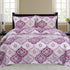 Azure Zeus Nikki 3-piece purple quilt set for beds and blankets with soft, cozy fabric and stylish design.