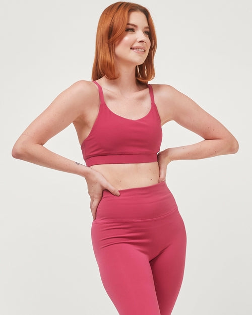 Fuschia Lemon Molly Cammie Cloudlux Bra for women, front view showing soft fabric and supportive design.