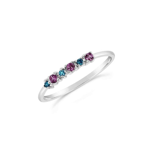 Blue Theia Carnival sterling silver ring with intricate design, jewelry and watch style accessory.