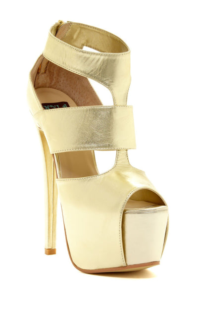 Azure Ophion REXIE footwear in gold color, showcasing stylish design and comfortable fit.