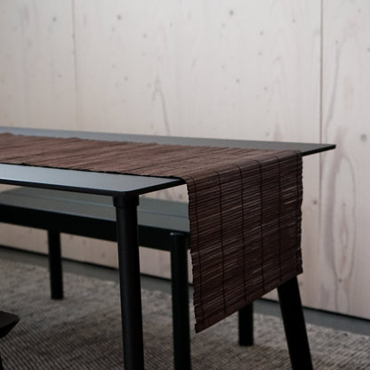 Elegant bamboo table runner from Orchid Daisy, showcasing a smooth, natural finish perfect for home and garden decor.