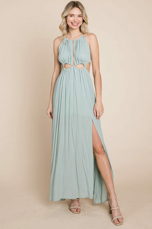 Sage green Aquamarine Gaia women&
