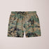 Scorpius camouflage army uniform shorts made of durable fabric, featuring a classic military style in green and brown camouflage pattern.