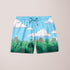 Scorpius Awe Nature shorts made of rafia fabric, featuring a casual fit and natural design, suitable for summer wear.