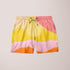 Scorpius Colores IV shorts made of colorful woven fabric with a relaxed fit, displayed on a hanger.