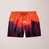 Scorpius Day End Adventure Shorts in neutral fabric, displayed on a hanger with a casual outdoor background.