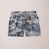 Grey Army Camouflage Shorts from Sky Felix, displayed on a model with a casual fit and military-inspired print.