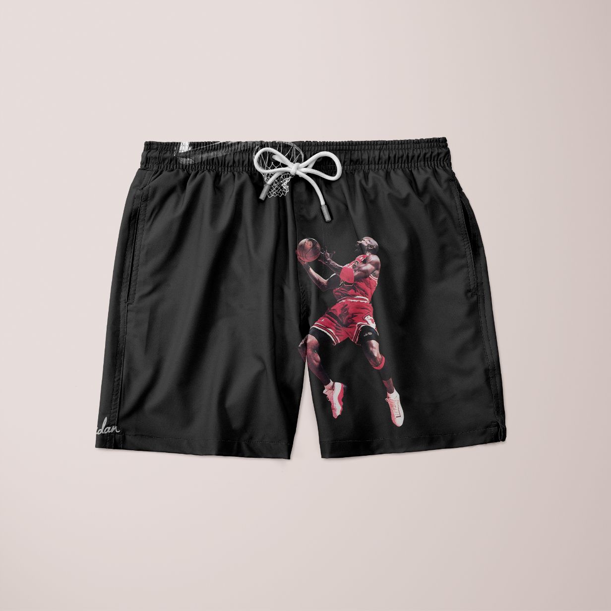 Sky Felix Jordan shorts and T-shirt set featuring stylish athletic apparel with bold Jordan branding, displayed on a hanger.