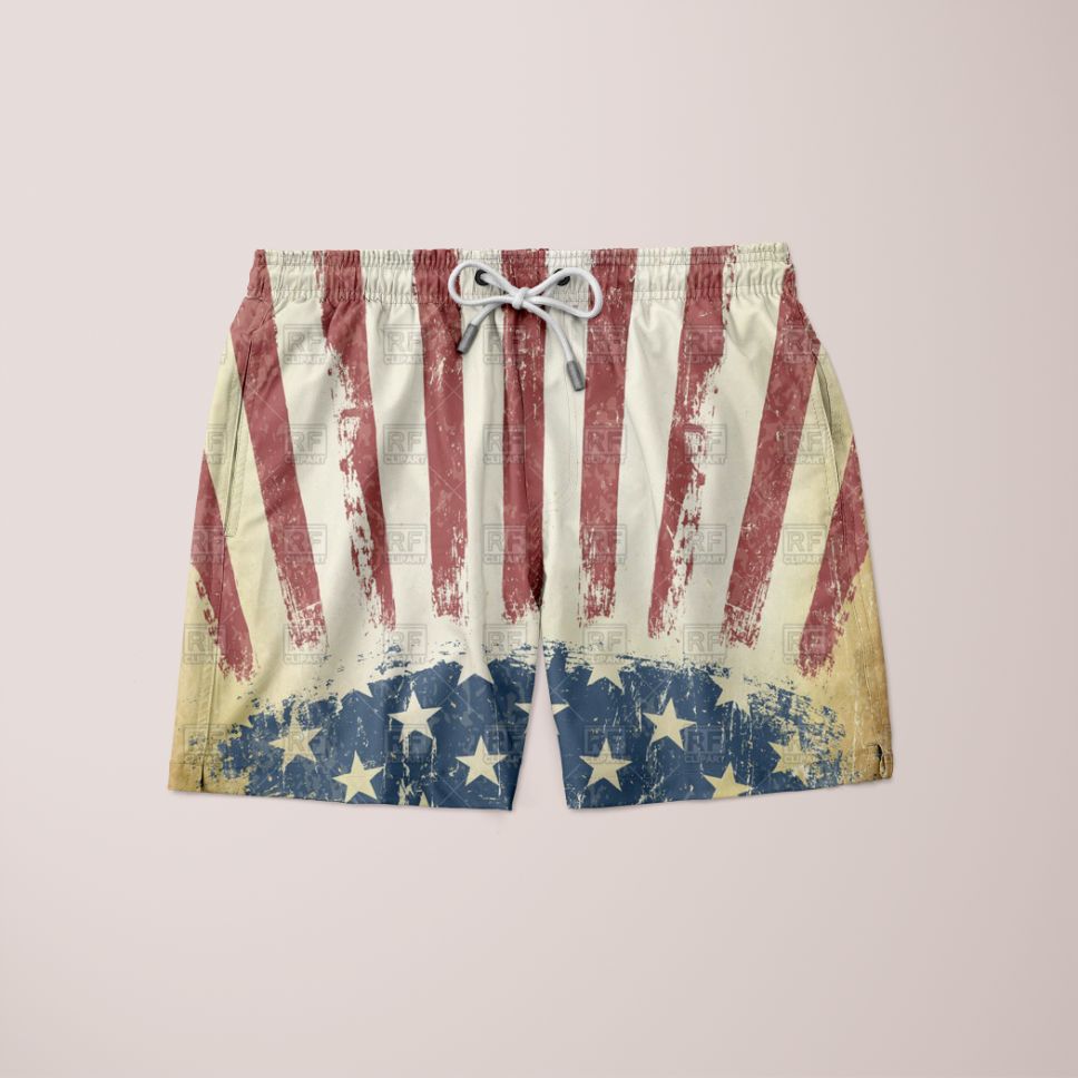 Sky Felix patriotic flag T-shirt featuring vibrant red, white, and blue flag print on soft cotton fabric.