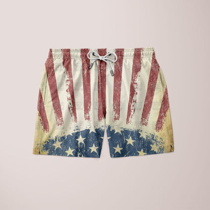Sky Felix patriotic flag T-shirt featuring vibrant red, white, and blue flag print on soft cotton fabric.