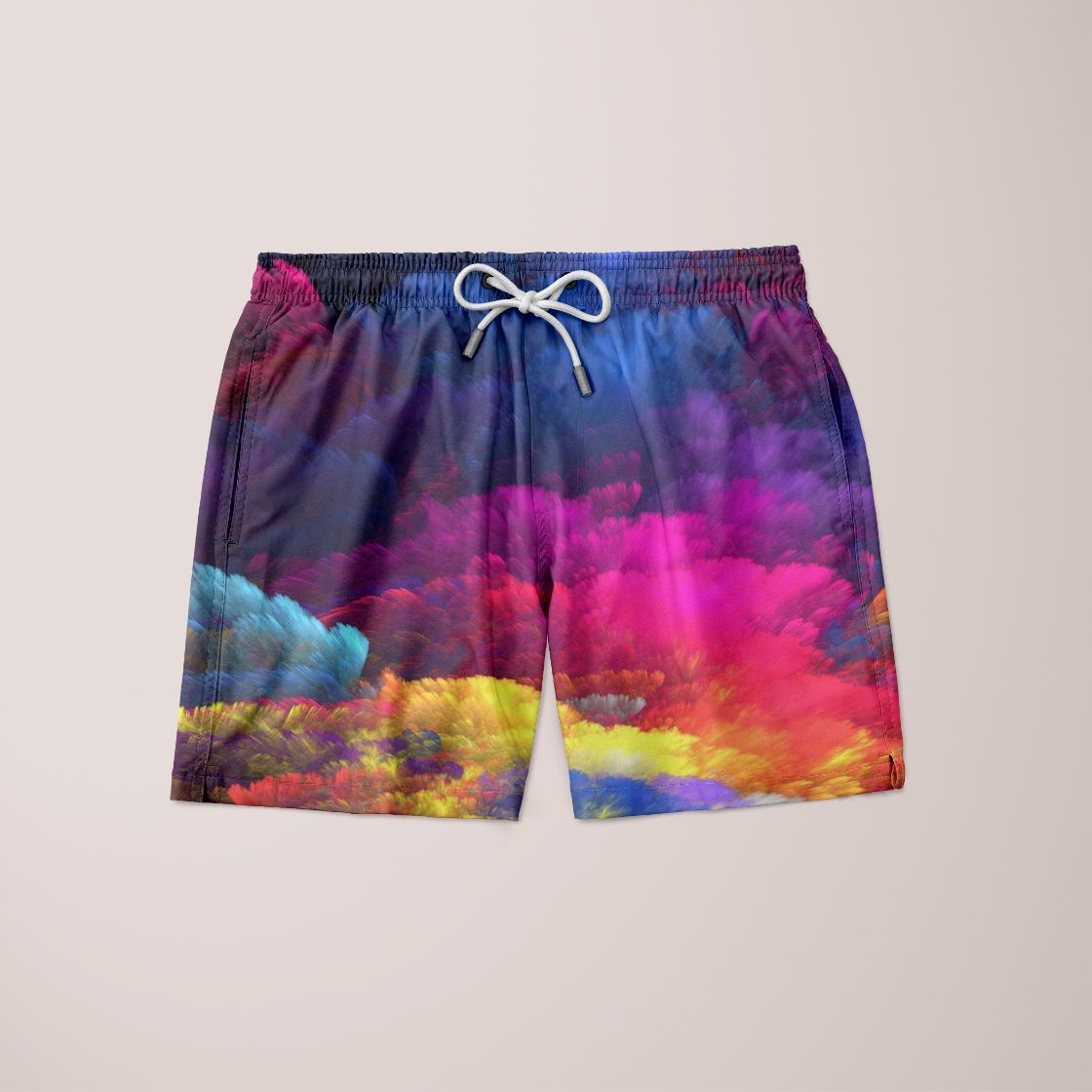 Sky Felix Pegged Nature T-shirt featuring a detailed nature-inspired print on soft fabric, displayed on a hanger.