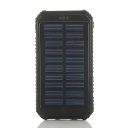 Salmon Lucky roaming solar power bank charging phone, portable tech accessory with solar panel for on-the-go device charging