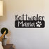 Metal wall art featuring a Rottweiler Mama, decorative home and garden decor by Canis Minor showcasing a detailed dog silhouette.