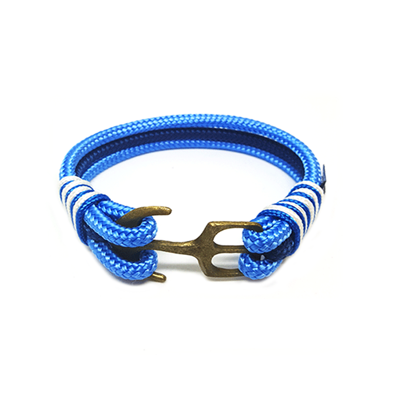 Teal Abderus Cliodhna Nautical bracelet featuring marine-inspired charms and adjustable cord for a stylish accessory.
