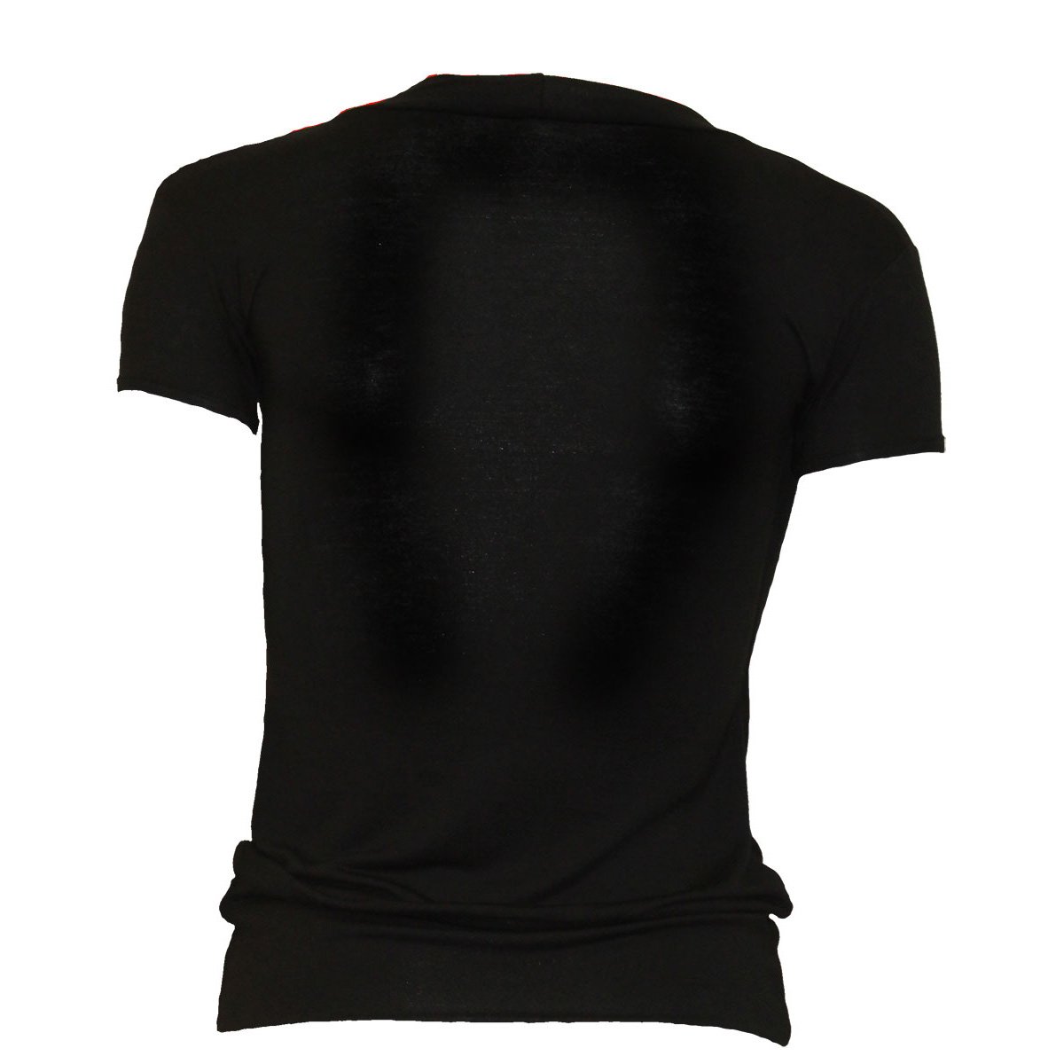 Black Jasper The Watchers allover 2in1 gathered knot short sleeve shorts, featuring a stylish gathered knot design and casual fit.