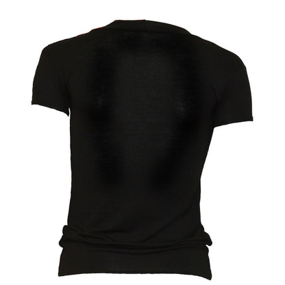 Black Jasper The Watchers allover 2in1 gathered knot short sleeve shorts, featuring a stylish gathered knot design and casual fit.