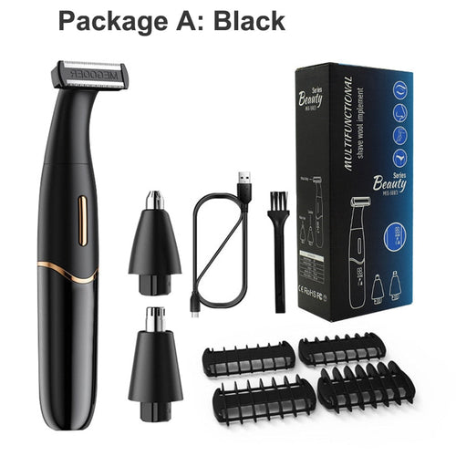 Maroon Asteria intimate area hair removal clipper for groin grooming, compact and lightweight epilator for precise hair removal.