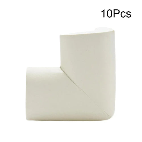 Set of 5/10 soft edge safety corners for toddlers and infants, flexible plastic protectors for home furniture corners.