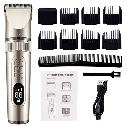 Maroon Asteria full body washable electric hair clipper with ceramic blades, professional-grade haircare tool for precise trimming