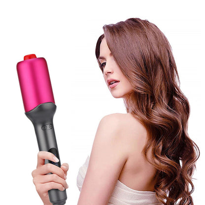 Maroon Asteria auto hair curler automatic curling iron with 16 temperature settings for versatile hair styling.