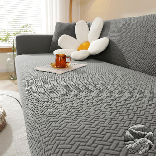 Elastic jacquard sofa cover from AliExpress, stretch polar fabric, designed for living room slipcover protection on sofas.