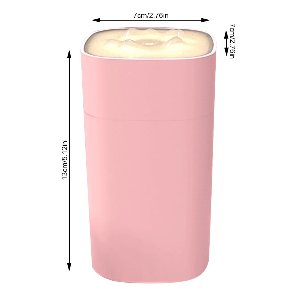 Maroon Asteria portable mini humidifier with small spray nozzle, desktop design, mute operation, ideal for home and aroma use