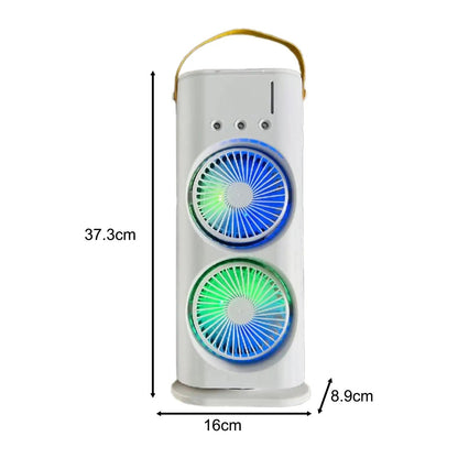 Maroon Asteria oscillating portable desk camping fan for kids, girls, women, suitable for office use and outdoor activities.