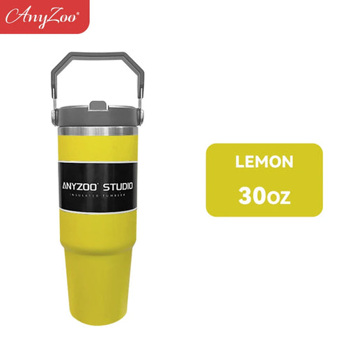 Stainless steel 900ml tumbler by Raspberry Eurybia, sleek drinkware with a polished finish and insulated design.